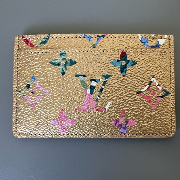 Louis Vuitton Limited Edition Garden Collection Metallic Gold Cardholder (NWOT) - Picture 8 of 12